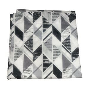 Monochrome Geometric Shower Curtain